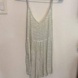 Roxy Light Green and White Swim Coverup